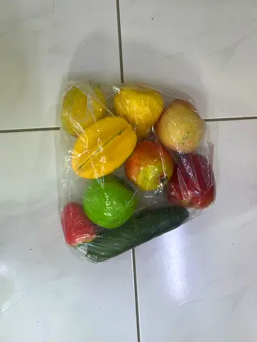 Set of decorative artificial fruits (mixed) - used
