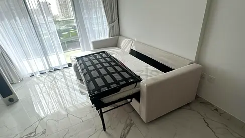 Ikea vimle L shape sofa bed Beige
