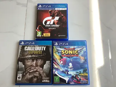 3 PS4 Games – GT Sport, Sonic Racing, COD WWII