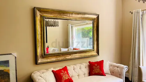 Antique gold Wall Mirror with light
