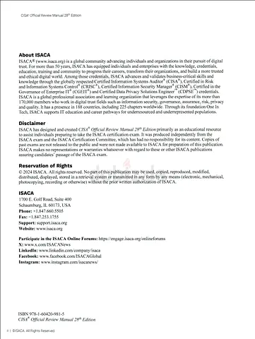 CISA Review Manual 28th edition available now along with Q & A Manual