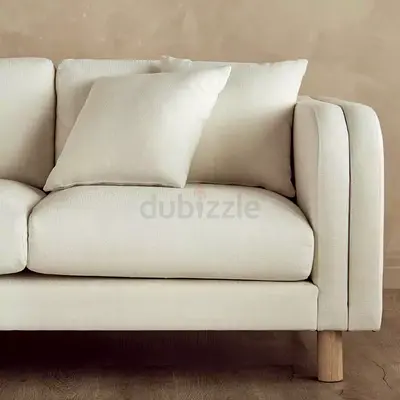 3+2-seater fabric sofa with wooden legs - good condition