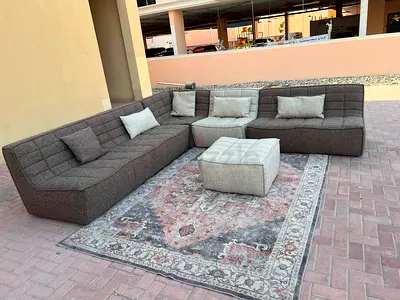 Modular al huzaifa Modular sofa with footstool