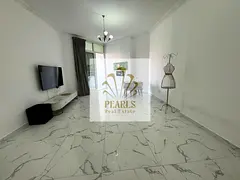 Furnished 2 master beds, living hall, 3 baths & 2 balconies in Oasis Towers, Al Rashidya 1. Pool, gy