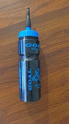 Black and Blue Sports Water Bottle with Long Nozzle - 750ml (Used)