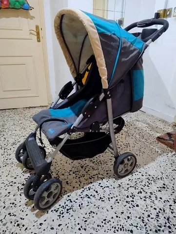 Juniors Lightweight teal and grey baby stroller - good condition
