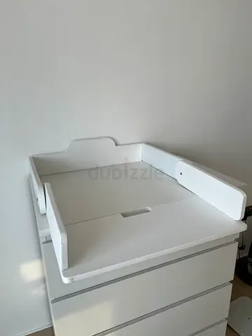 Baby changing table attachment with ikea changing mat