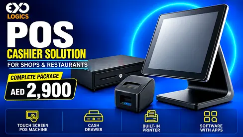POS Cashier Machine with Software and applications point of sale cashier setup