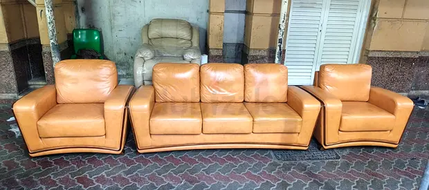 Sofa Pure Leather 5 Seater