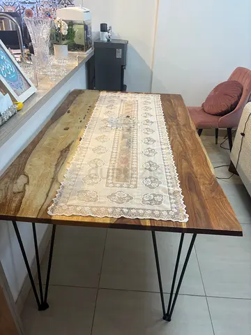 Solid Wood Live-Edge Dining Table