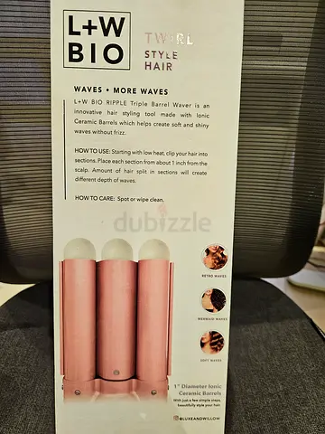 L+W BIO Triple Barrel Wave Hair Styler - New