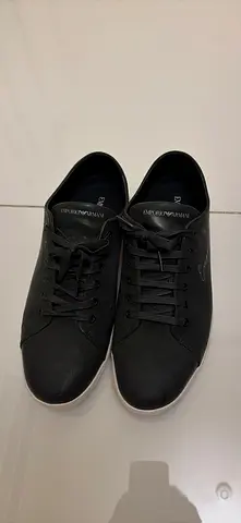 Emporio Armani black men’s sneakers - size not specified, lightly used