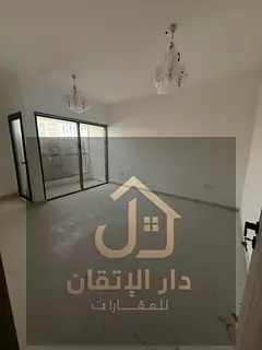 One bedroom with balcony, first tenant in Ajman Al Nuaimiya 2, deposit by cheque with no fees Meanin