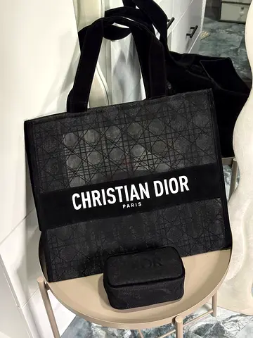 Christian Dior Book Tote small black - authentic GWP