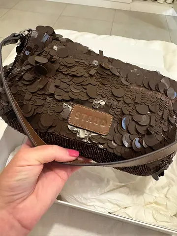 Staud Sequined Shoulder Bag