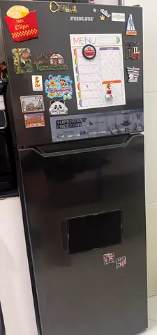 Nikait 410L Frost Free Double Door Refrigerator - Black