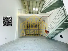 Excellent Warehouse for Rent in Al Jurf 3 | Area: 3,000 sq. ft. | RCC Mezzanine | 62 kVA Power | 12m