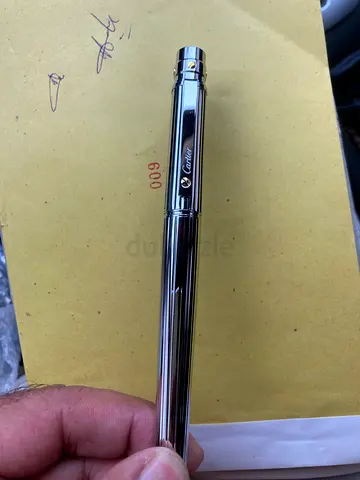 Authentic Cartier Santos Silver Finish Pen