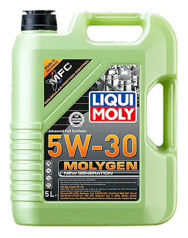 Liqui Moly Molygen 5W-30 Motor Oil 5L Bottles