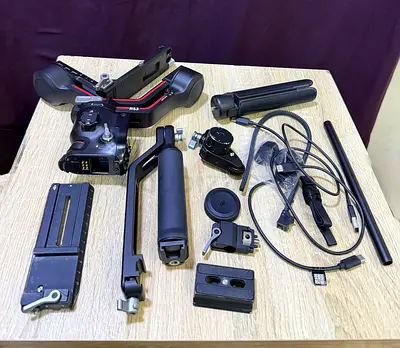 DJI RS 3 / Ronin-style Gimbal Accessories Bundle - Plates, Handles, Cables