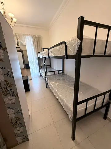 Metal Bunk Beds (Set of 3x2) with New Mattresses - Good Condition