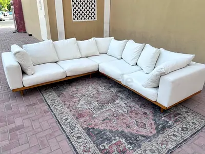 West elm Newport feather filled  corner sofa