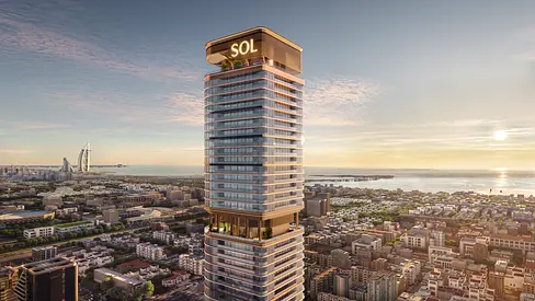 شقة فاخرة بغرفة نوم واحدة بإطلالة بحرية في Sol Luxe