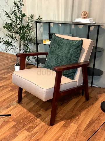 SONGMICS Beige Accent Armchair