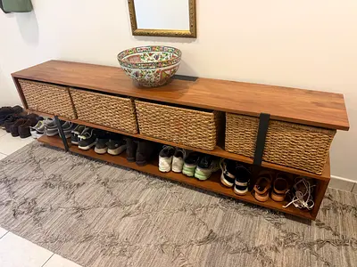 Shoe and storage unit Crate and Barrel