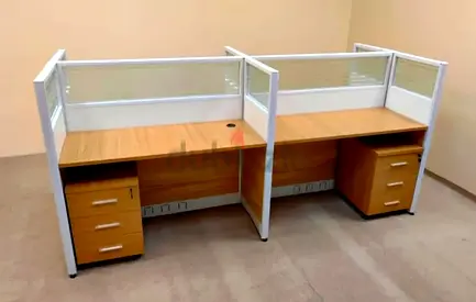 Brand New 4 Person Workstation Face To Face Available