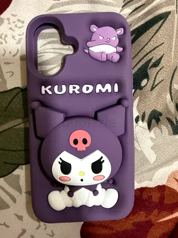 Purple Kuromi Silicone Phone Case (Cute 3D Design)