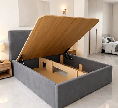 Brand new Queen size Hydrolic Storage bed frame For sale