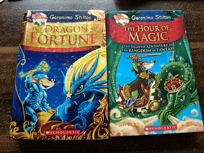 Geronimo Stilton: The Dragon of Fortune & The Hour of Magic (2 Kids' Fantasy Books)