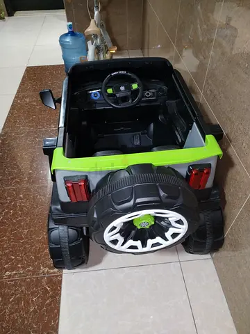 Kids Electric Ride-On Jeep - 12V, Green/Black, Good Condition