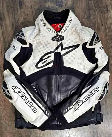 Alpinestars Motorbike Racing Leather Track Jacket.
