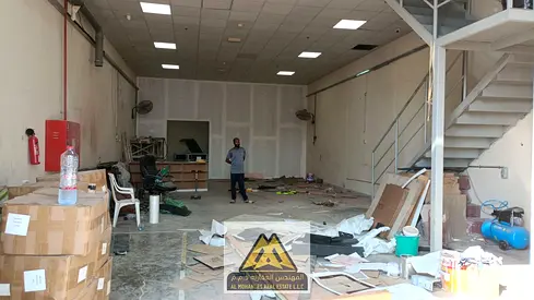Spacious Warehouse | 2,600 Sqft | Mezzanine | Al Jurf Industrial 1 | Near Al Qabail Center | Near China Mall | Prime Location | 4 Payments |