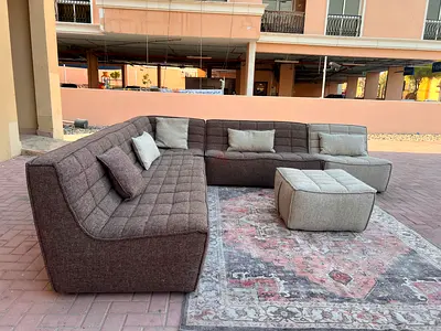Al_ Huzaifa luxury modular sofa with footstool