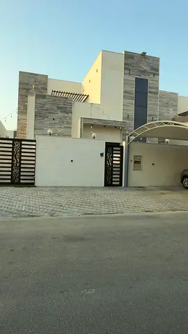 🏠 Furnished villa for rent in Al Helio 2, Ajman | 4 master bedrooms, majlis, living room, maid's room and roof
