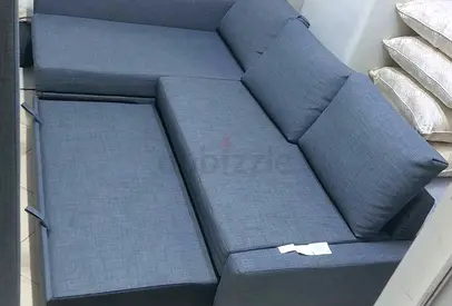 Modern Blue Corner Sofa Bed