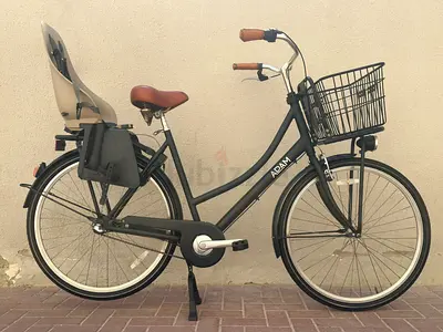 Large Aluminium Adam Bike(3 speed, Back pedal brake, Dynamo light) High Quality Baby seat Urban Iki