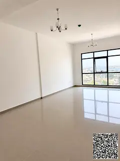 A brand-new one-bedroom apartment with a living room is available for rent in Al Bustan, Ajman