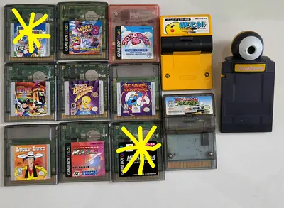 GameBoy Color game / Game Boy Camera Games with Camera and Accessories