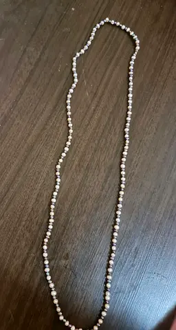 Long Freshwater Pearl Necklace - Single Strand