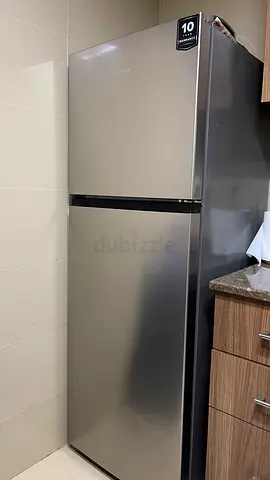 Silver Top-Freezer Refrigerator - Good Working Condition