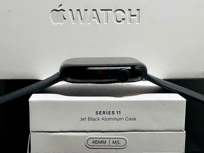 A Week ago Purchased, Apple⌚️Series 11, 46mm, GPS, Jet Black, B.H 100%, Full Box Packing, TRA UAE