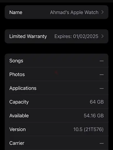 Apple Watch series 9 midnight edition 45mm — 64GB storage