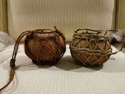 Coconut hanging planter