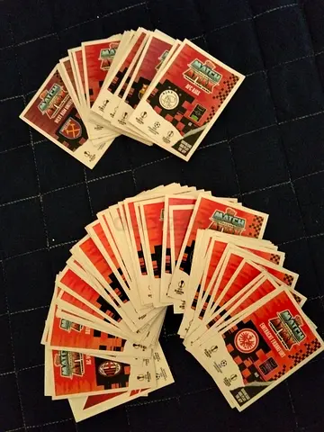 Large lot of Match Attax football trading cards