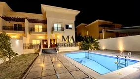 Luxurious 4-Bedroom with Pool & Majlis & Big Kitchen + Maid Room & Cover parking Ready to Move Villa