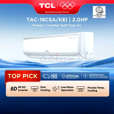 TCL Elite 1.5 Ton 18000 BTU Inverter Split Air Conditioner TAC-18CHSA/KEIF
